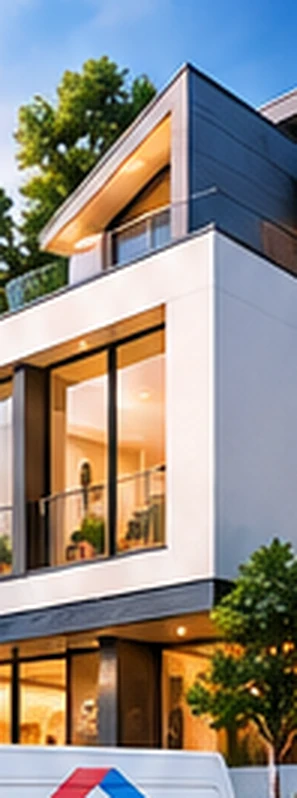 Illustration d'une maison moderne